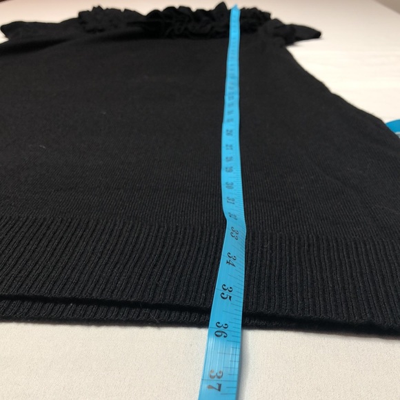 Susana Monaco Womens Black Extra Fine Merino Wool Sweater Dress - Picture 9 of 12